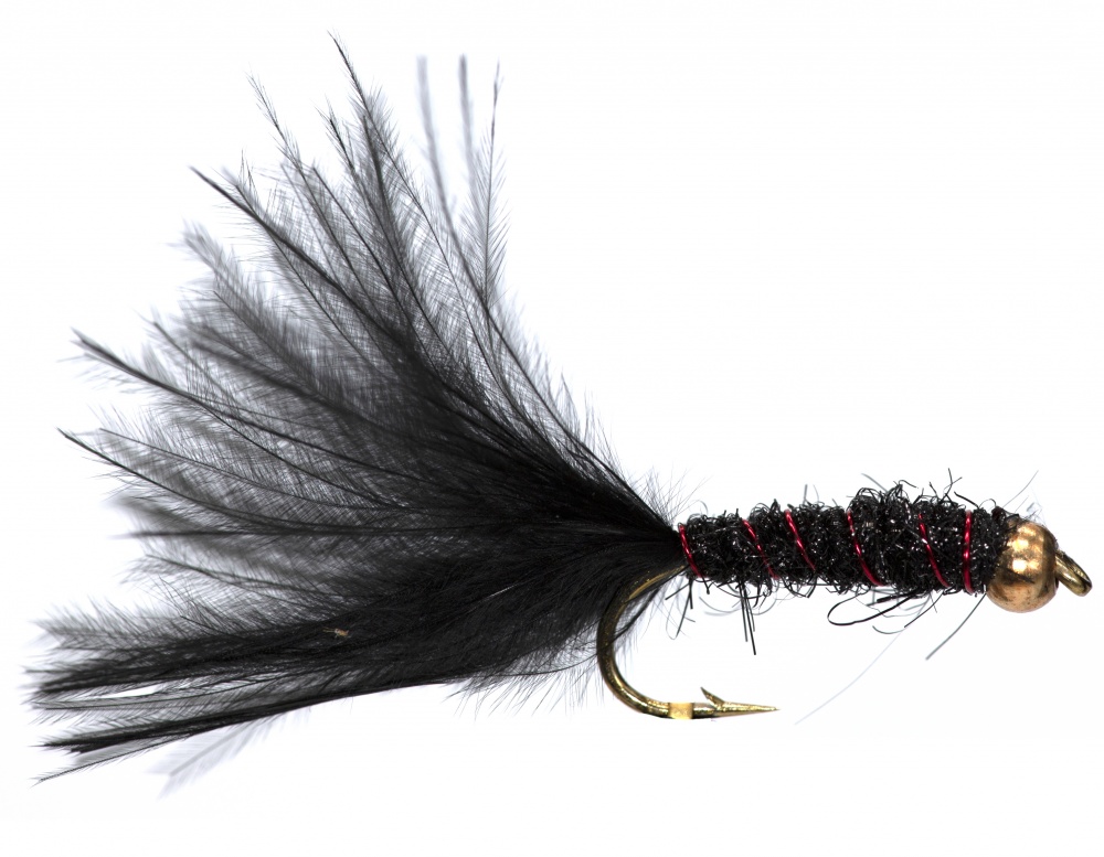 The Essential Fly Damsel Black Beadhead Fishing Fly